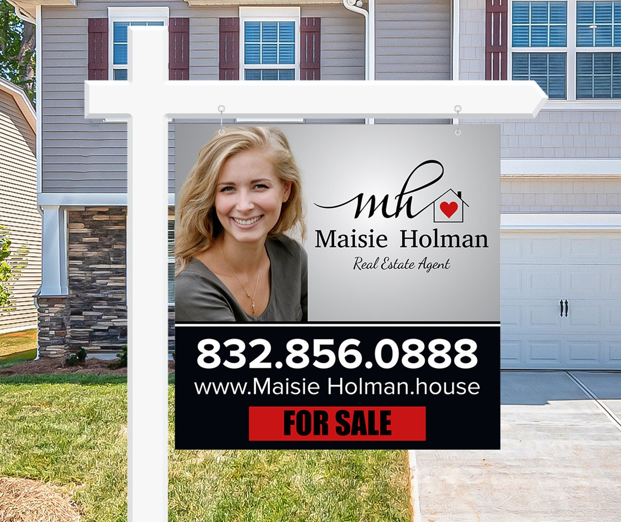 Real Estate Yard Sign Design For Sale Yard Sign Open House | Etsy