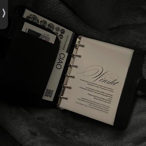 Personalized Vellum Planner Dashboard | Custom Name, Poetic Design image 3