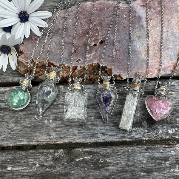 Vial Necklace Etsy
