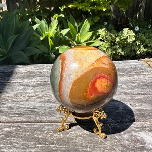 Ocean Jasper Sphere | Druzy Ocean Jasper Crystal |