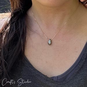 Teardrop Pyrite Necklace | Pyrite Jewellery | Pyrite  Jewelry | Pyrite layering necklace |