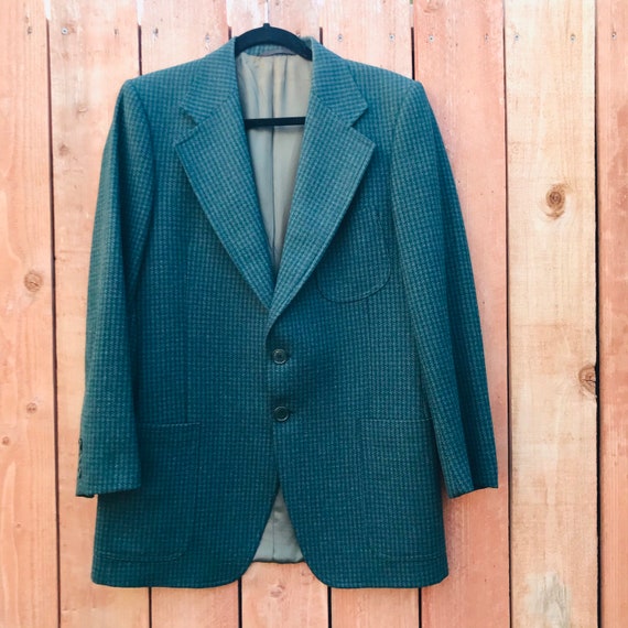 Vintage Jaeger Houndstooth Blazer Wool? Bloggers F