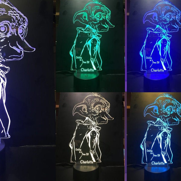 Dobby The Free House Elf  Night Light with Remote Control