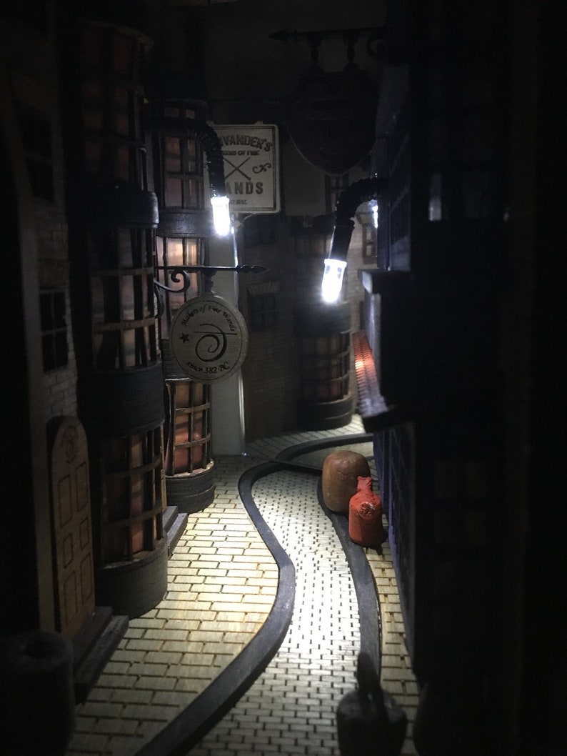 Diagon Alley Version I Booknook Diorama Laser Cutting Design Etsy