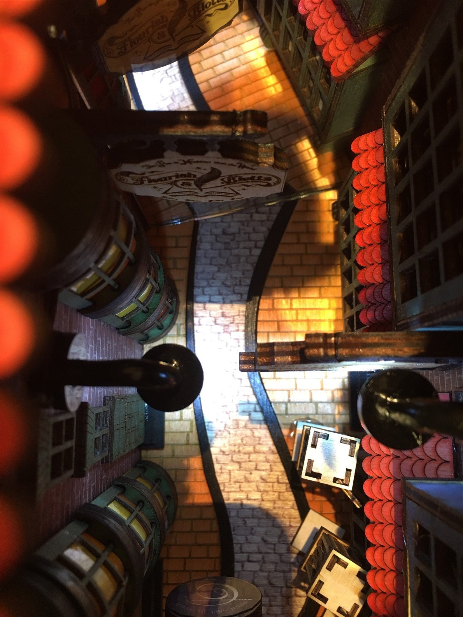 Diagon Alley Version II Booknook Diorama Laser Cutting Etsy