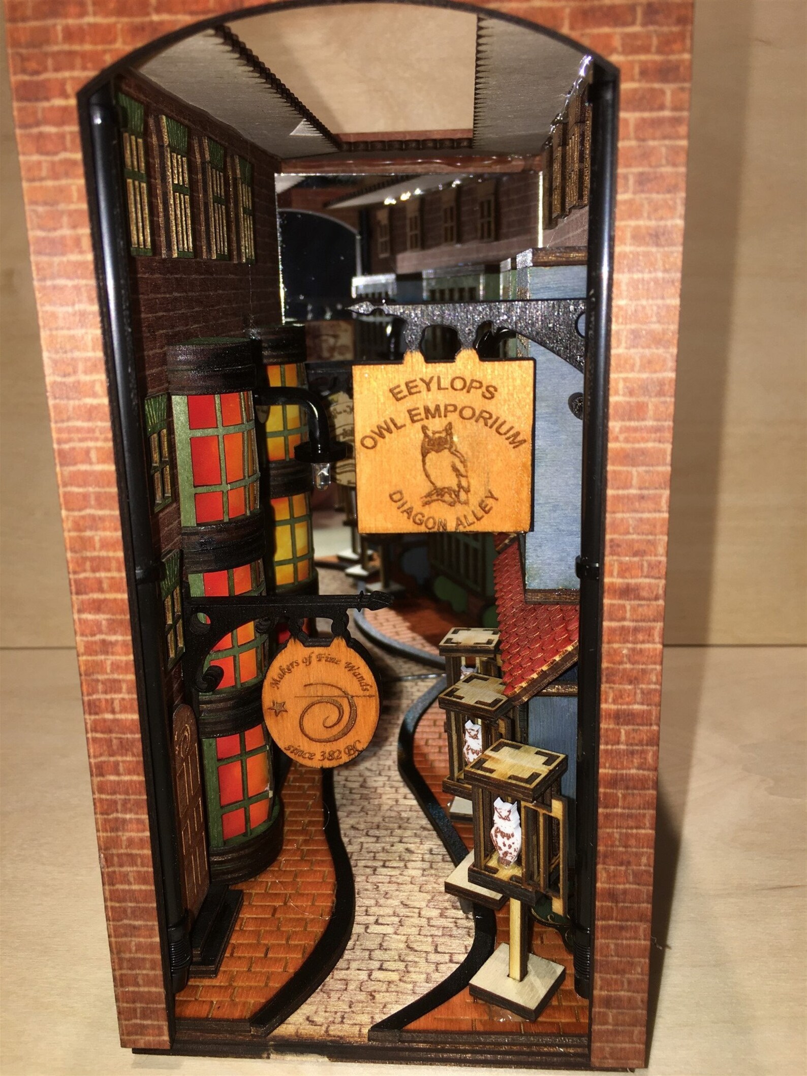 Diagon Alley Version II Booknook Diorama Laser Cutting Etsy