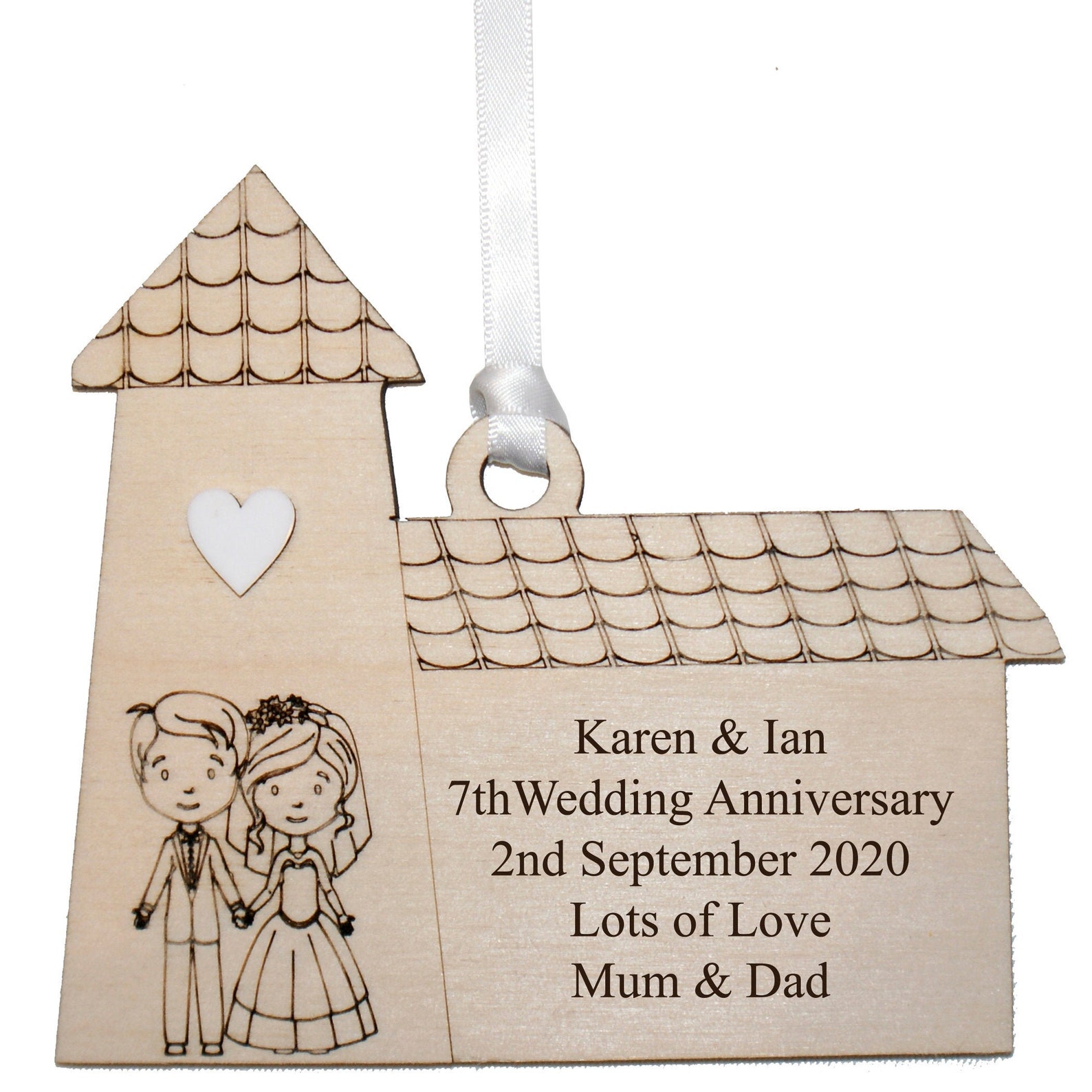 7th COPPER/WOOL Wedding Anniversary Gift Personalised and Etsy