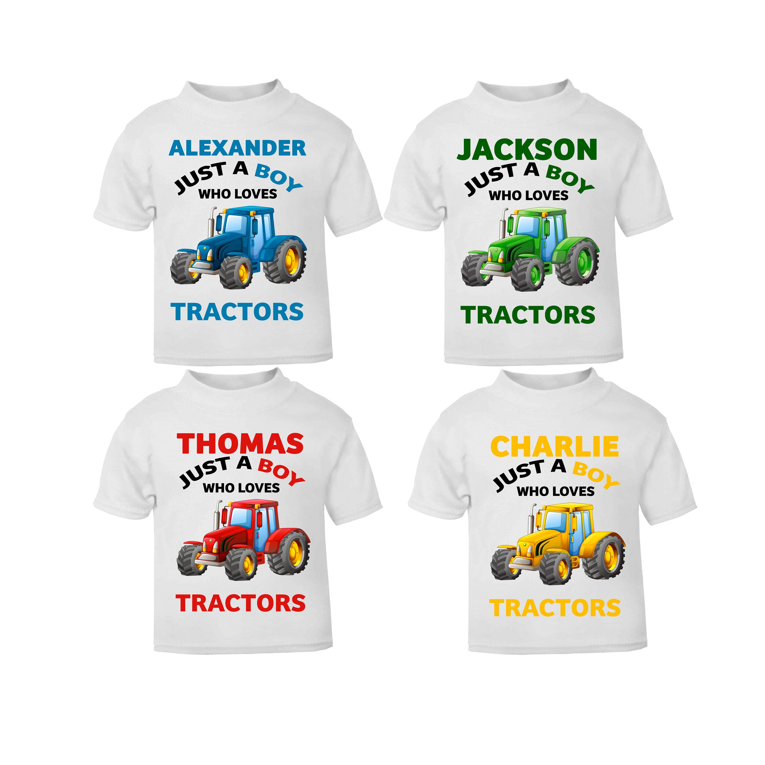 レディースファッション Just A Boy Who Loves Tractors T-Shirt Just a Boy Who Loves Tractors T-Shirt – KiddlyCuddly