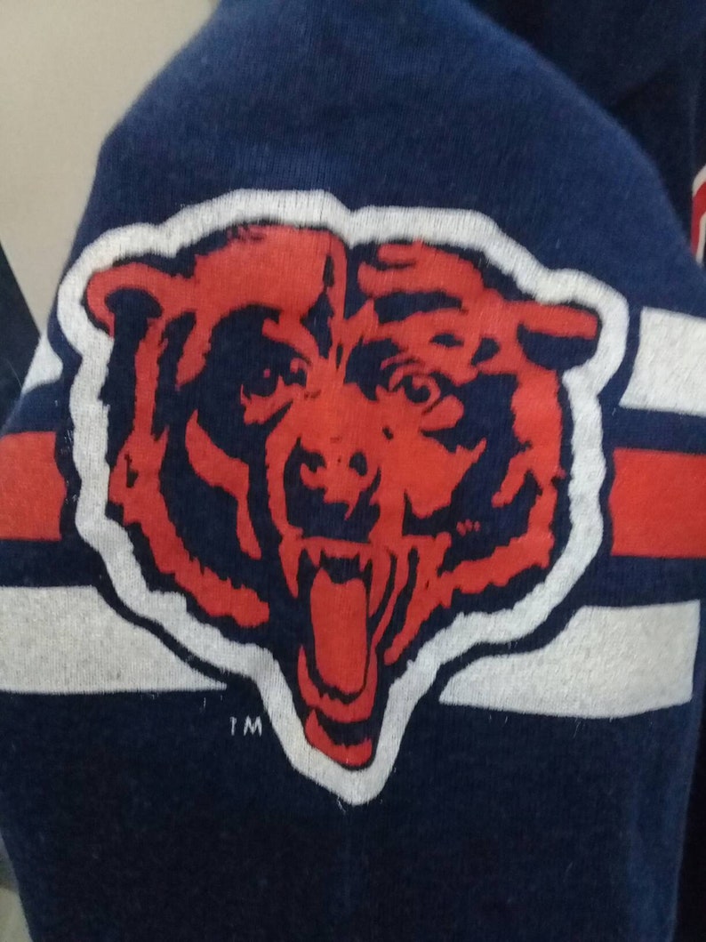 Vintage Chicago Bears Jersey Style Tee 90s Vintage Champion Bears Jersey L