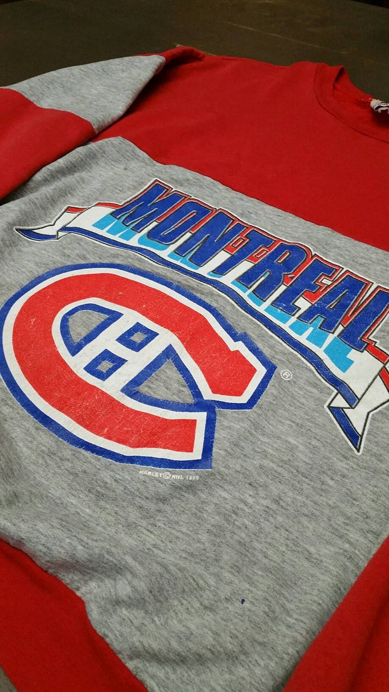 Vintage 1989 Montreal Canadiens Crewneck Sweatshirt Vintage Habs