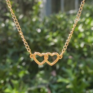 belly conklin inspired gold infinity heart necklace