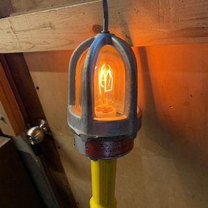 Vintage Industrial Hanging Light with Edison Bulb