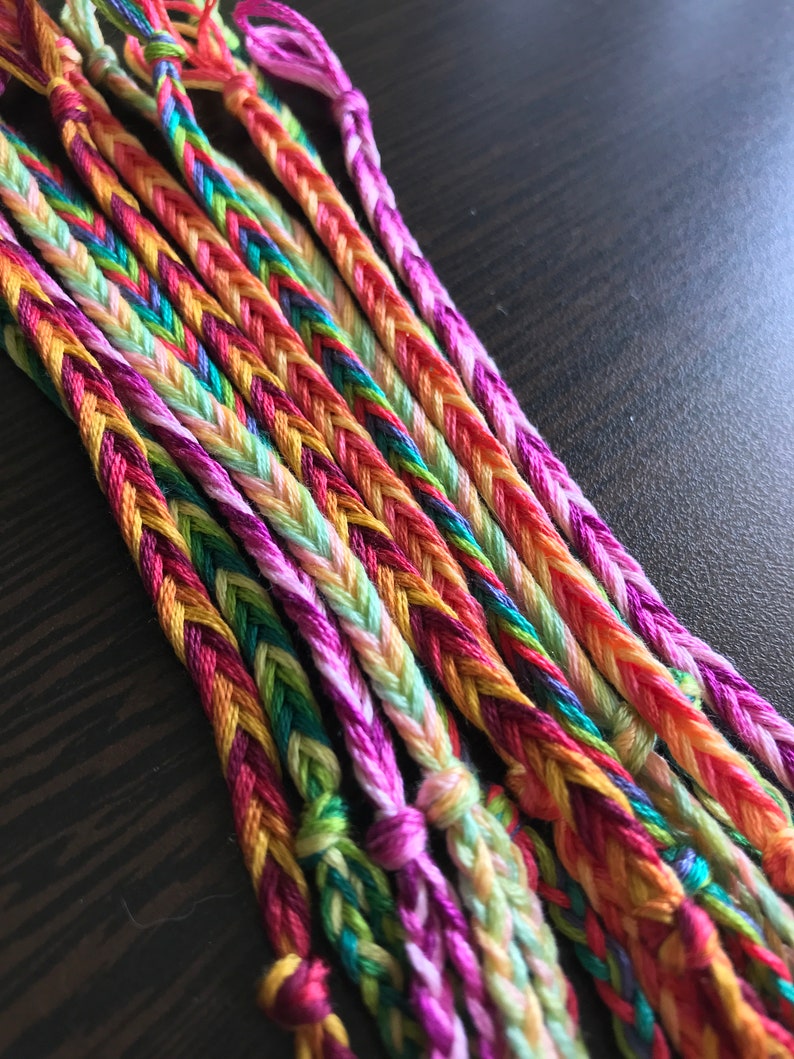 BULK ORDER Braided Friendship Anklets Customizable Etsy