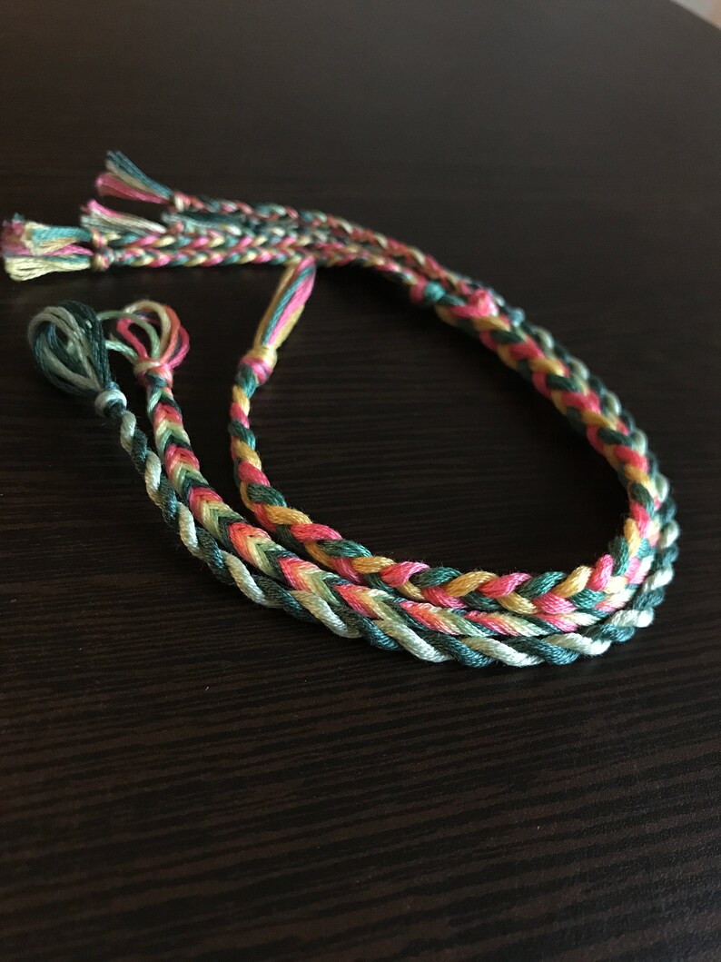 BULK ORDER Braided Friendship Anklets Customizable Etsy