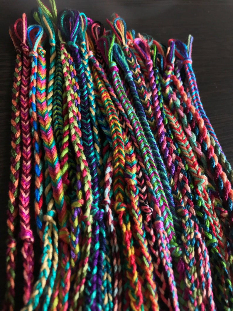 BULK ORDER Braided Friendship Anklets Customizable Etsy