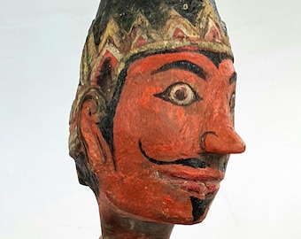 Collection Antique - Marionnette à main DIY Tête de Golek indonésienne par Theatre Art Gallery