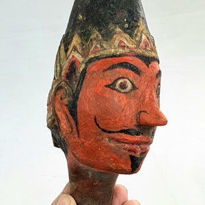 Collection Antique - Marionnette à main DIY Tête de Golek indonésienne par Theatre Art Gallery