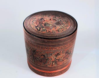 Boîte laquée birmane
