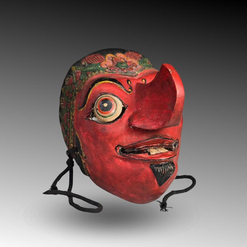 Buto Terong- Vintage Mask With Big Nose From Central Java - Javanese ...