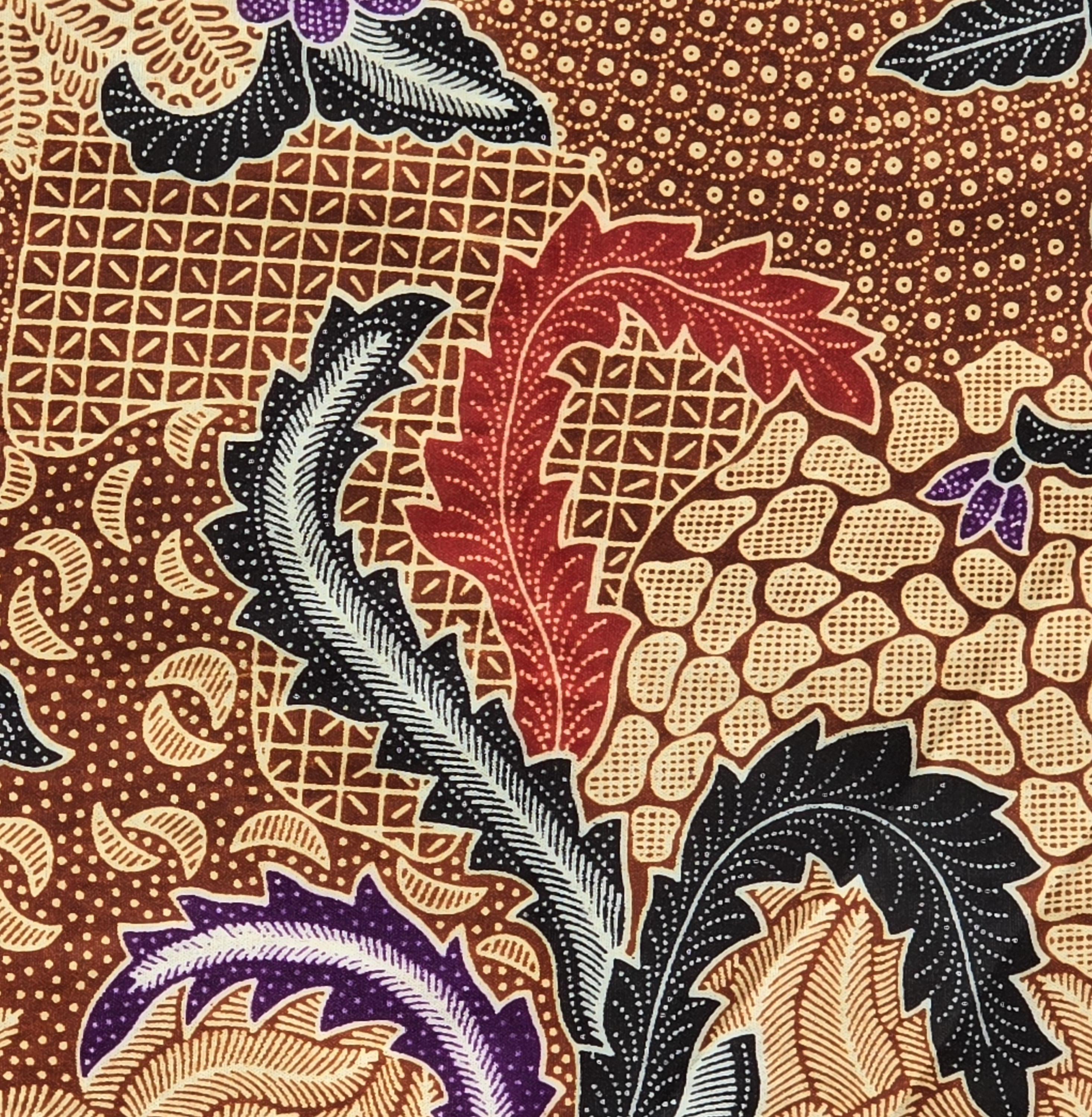 Traditional Javanese Batik – Hand-printed Fabric for Quilting & Decor ...