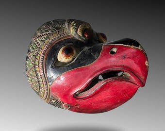 Vintage Bird Mask from Java