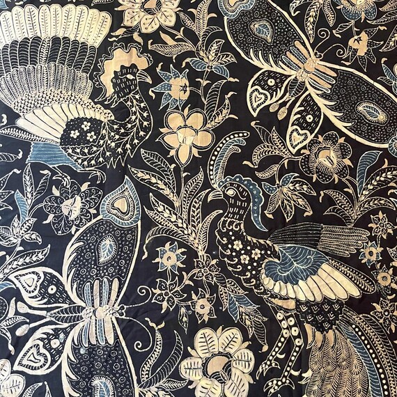 昭*和様 60s 〜 80s まとめ売り 10枚 vintage ビンテージ バ Classic 1960s Central Java Batik Tulis - Flora & Fauna Motif