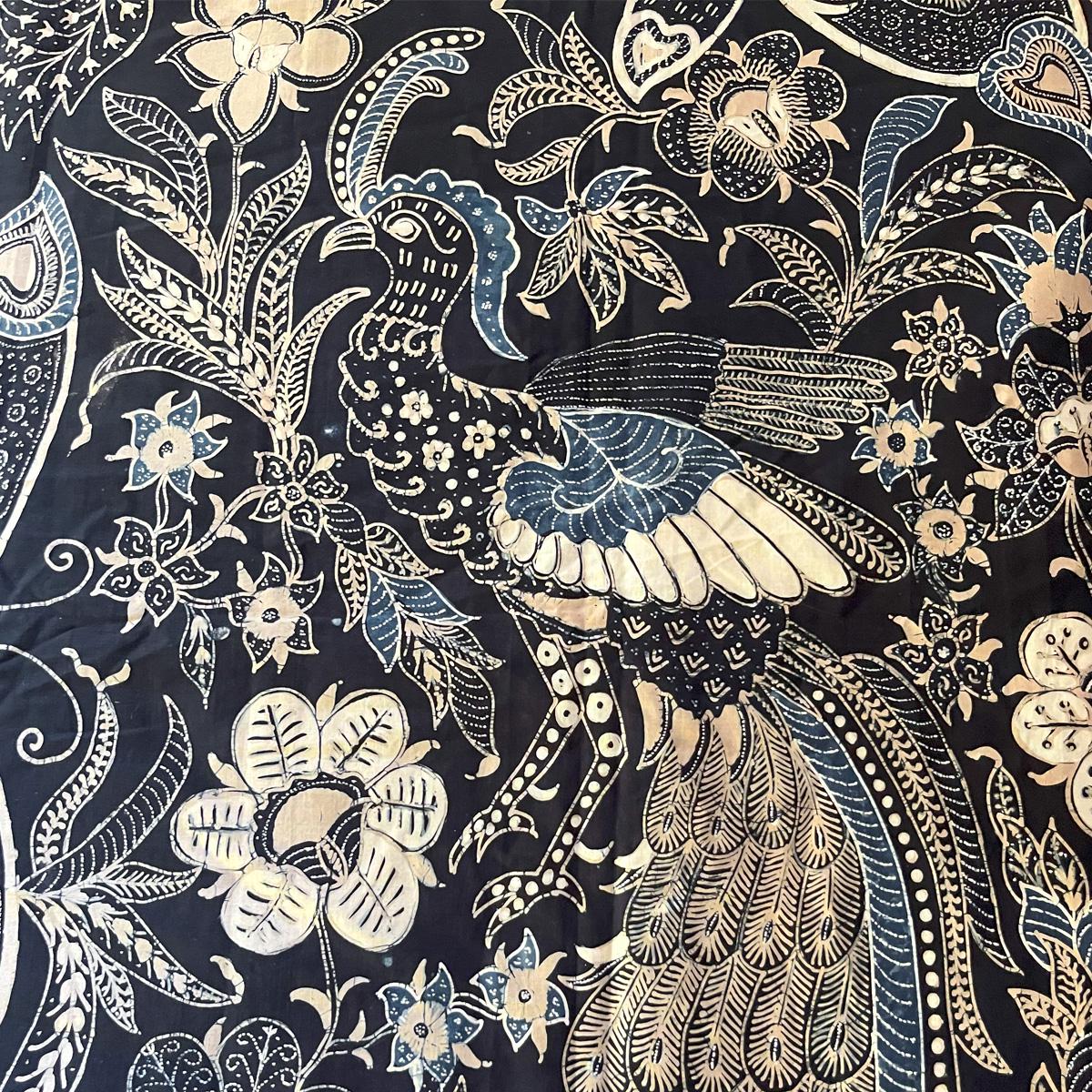 Classic 1960s Central Java Batik Tulis - Flora & Fauna Motif