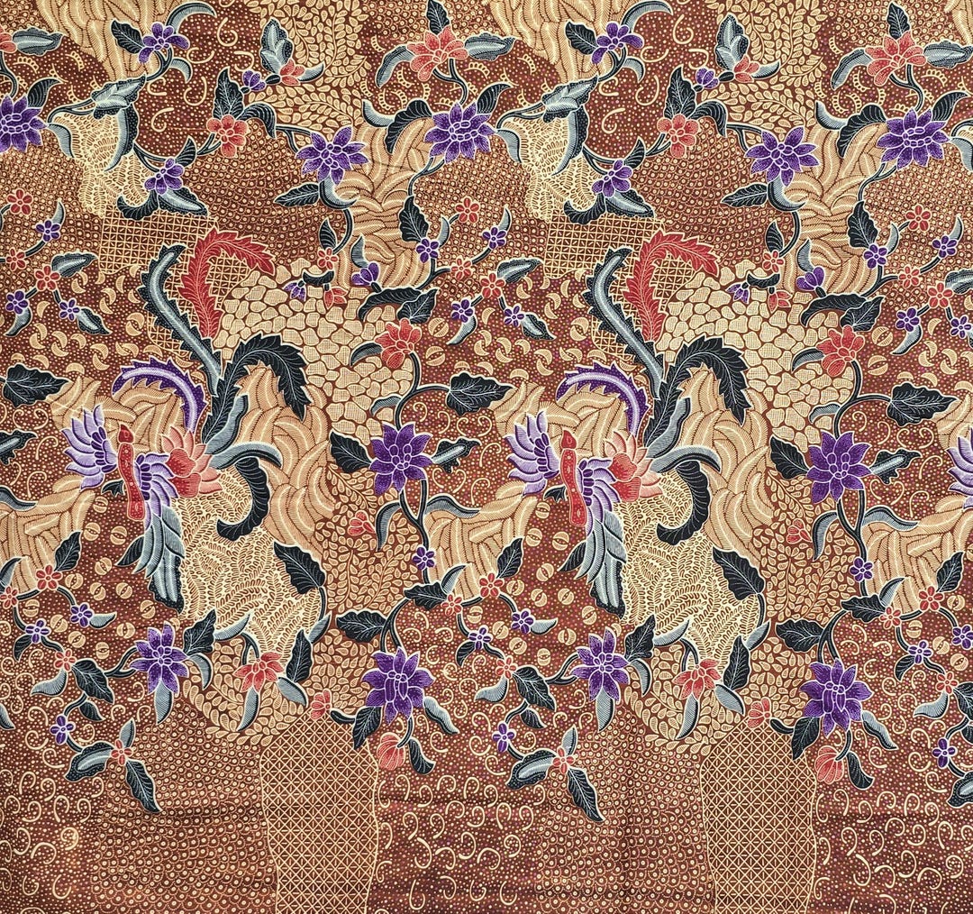 Traditional Javanese Batik – Hand-printed Fabric for Quilting & Decor ...
