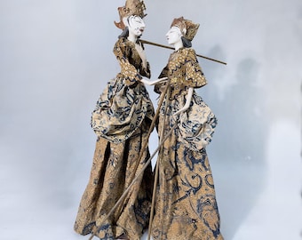 Golek Panji Batik couple in love