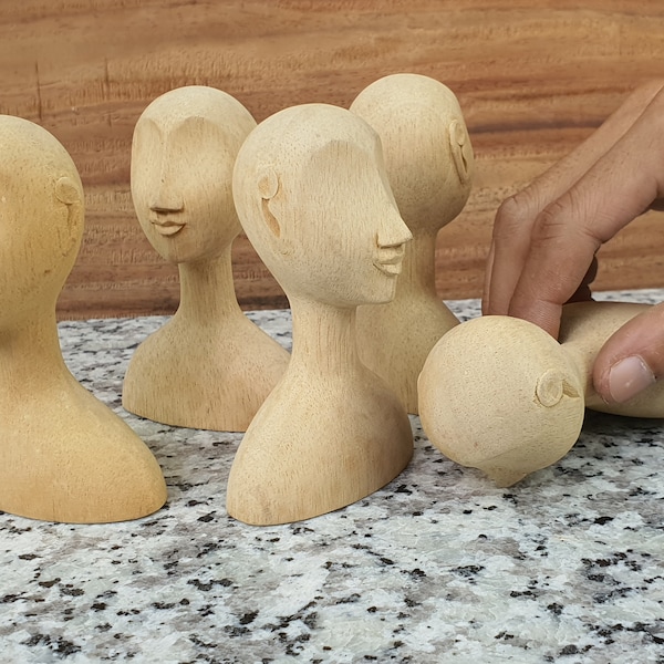 DIY: Doll wooden head torso