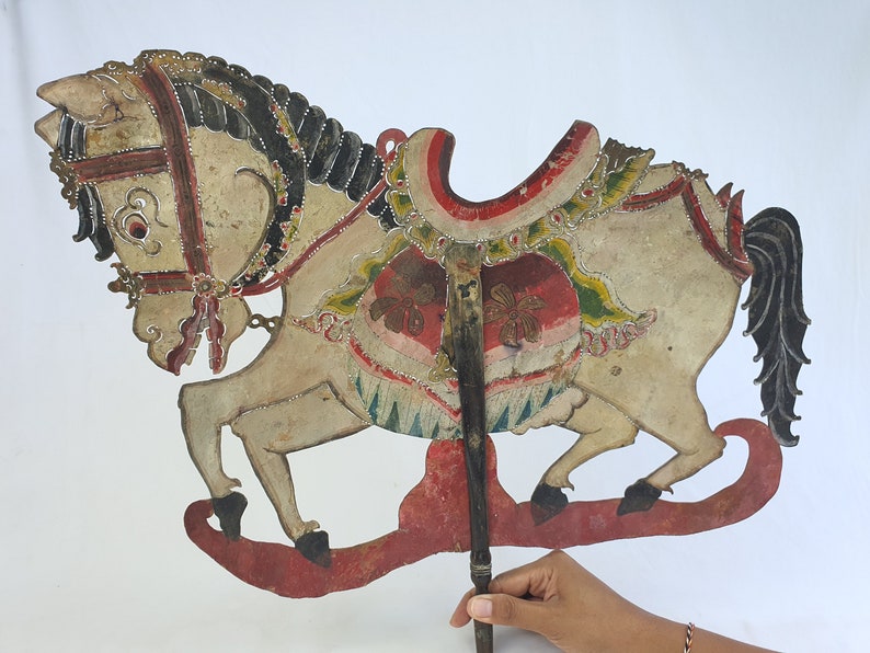 Antique Collection: Royal Horse Wayang Fort Worth 5 ☆ very popular Mall Kulit