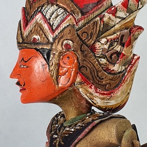 Late 19th Century Central Javanese Golek: Antique Wooden Puppet Collectible