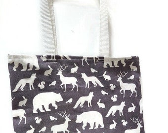 Jw Tote, Jw Kids, Jw, Tote, Woodland Animals Tote, Woodland Animals, Animal Tote, Service Bag, Ministry Bag, Little Boys Tote