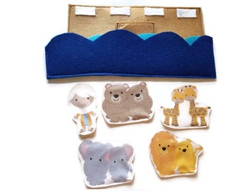 Jw Kids, JW, Bible based Toys, Felt Toys, Bible Characters,  Bible Story, Noah's Ark, Jw Gifts, Homeschool, Animals, Ocean