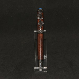Claro Walnut Sea Turtle Rollerball Pen in Gunmetal