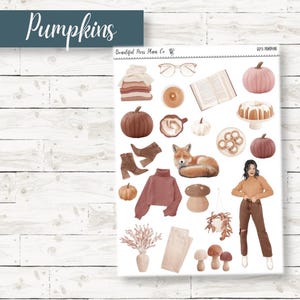 Pumpkins // Deco // Planner Stickers // Fall Stickers // Autumn Stickers // Pumpkins Stickers
