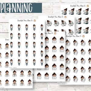 Posey: Planning // Planner Stickers // Character Stickers // Planning Stickers // Planner Stickers