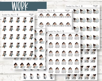 Posey: Work // Planner Stickers // Character Stickers // Work Stickers // Business Stickers