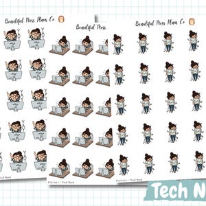 Posey Tech Nerd  Planner Stickers: Technology, Computer