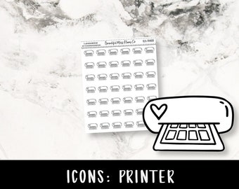 Printer Icons // Functional Stickers