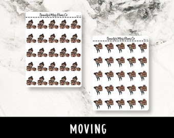 Posey: Moving // Planner Stickers // Character Stickers // Move Stickers