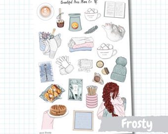 Frosty // Deco // Planner Stickers // Winter Stickers