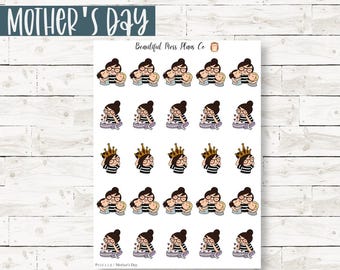 Posey: Mother's Day // Planner Stickers // Character Stickers