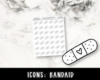 Bandaid Icons // Functional Stickers