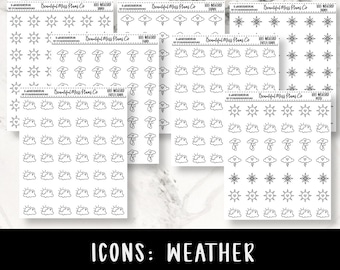 Weather Icons // Functional Stickers