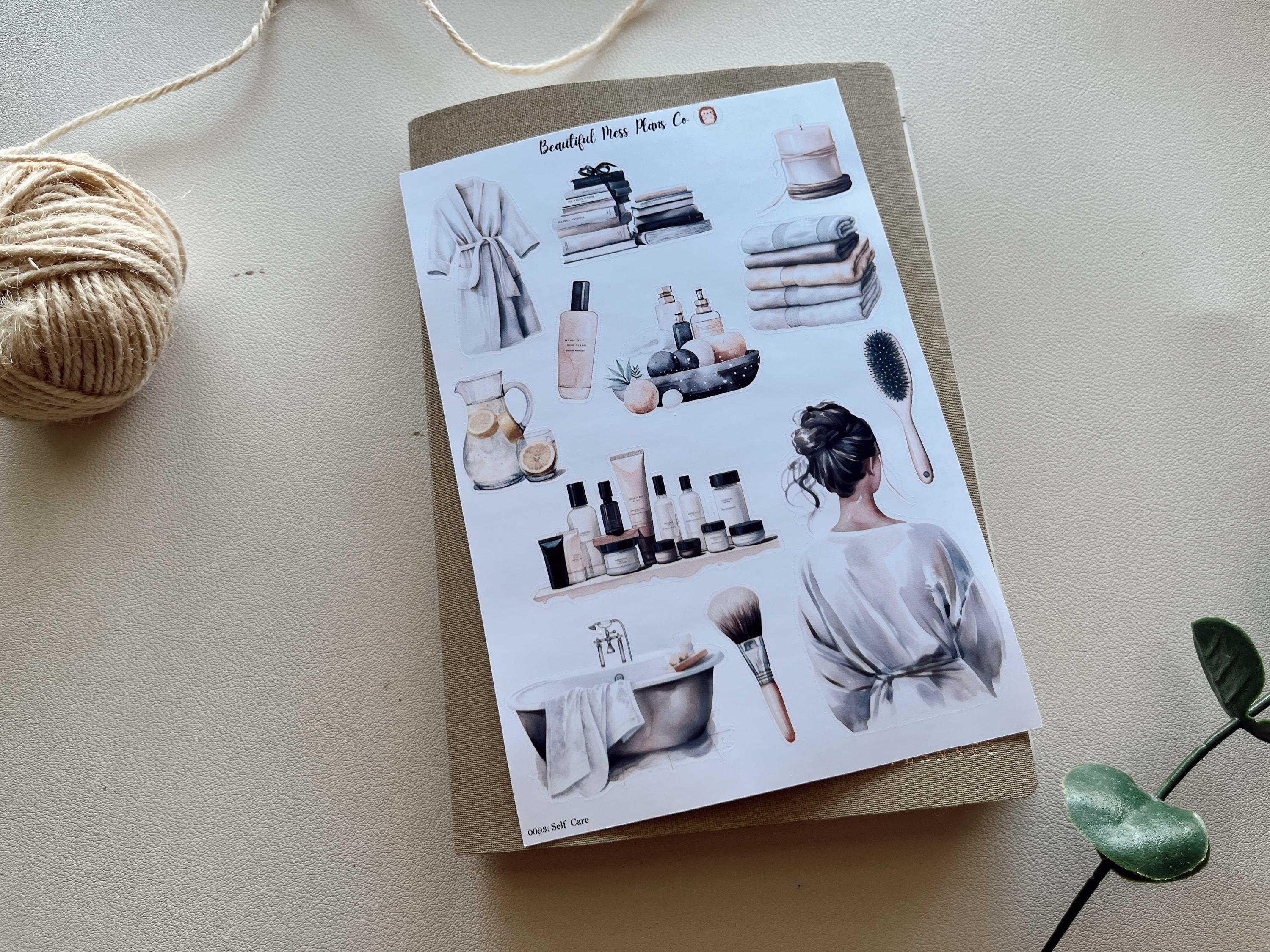Self Care Sticker Sheet // Planner Stickers // Bujo Stickers ...