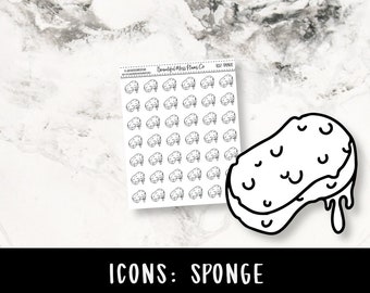 Sponge Icons // Functional Stickers