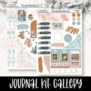 Journal Kit: Gallery // Planner Stickers // Bujo Stickers // Journaling Stickers