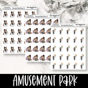 Posey: Amusement Park // Planner Stickers // Character Stickers
