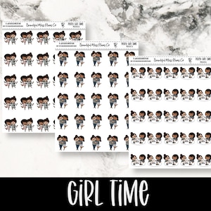 Posey : Girl Time // Stickers agenda // Stickers personnages // Stickers amis